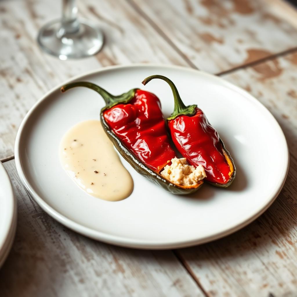 Pimientos del piquillo rellenos de El Portalón (demo) en Vitoria