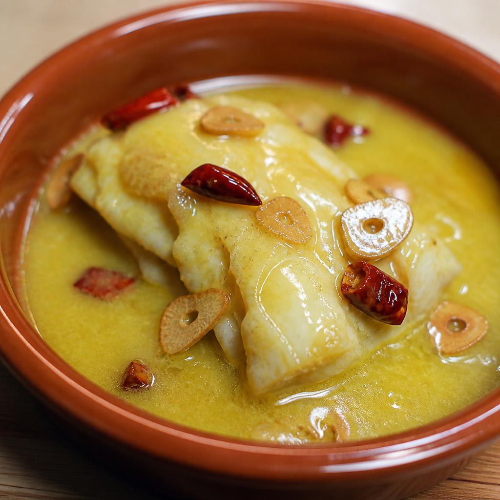 Bacalao al pil-pil de El Portalón (demo) en Vitoria