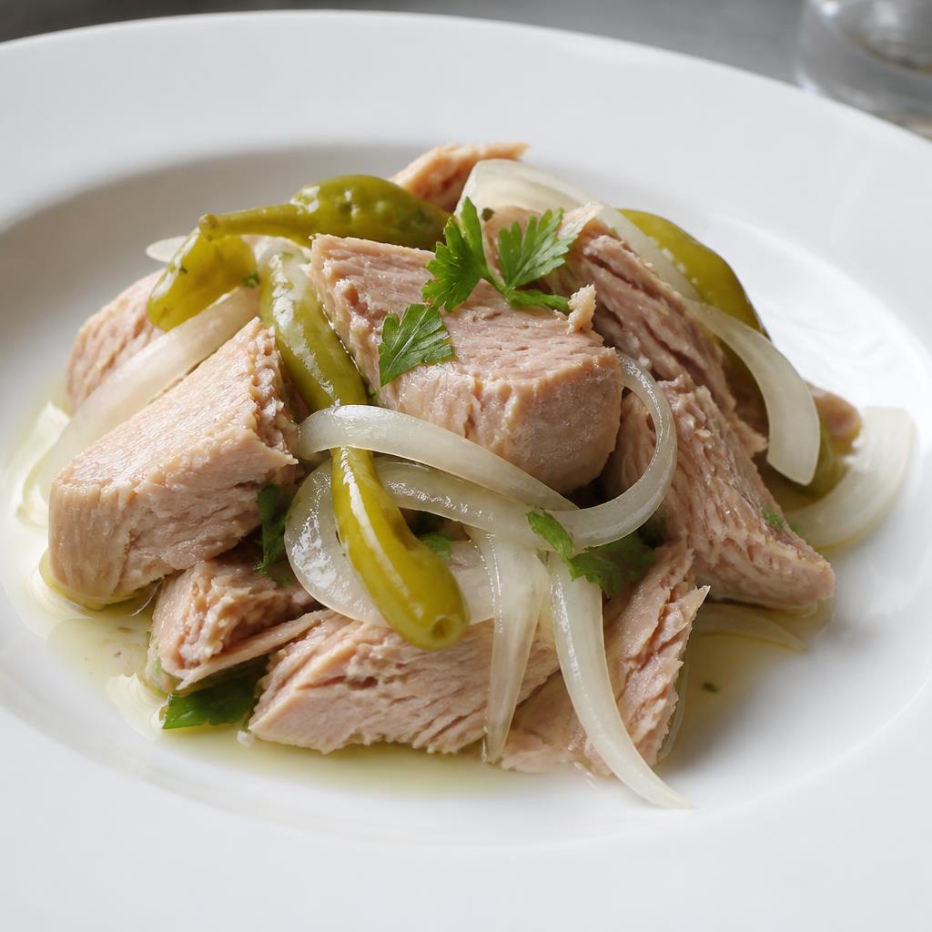 Ensalada de bonito y piparras de El Portalón (demo) en Vitoria